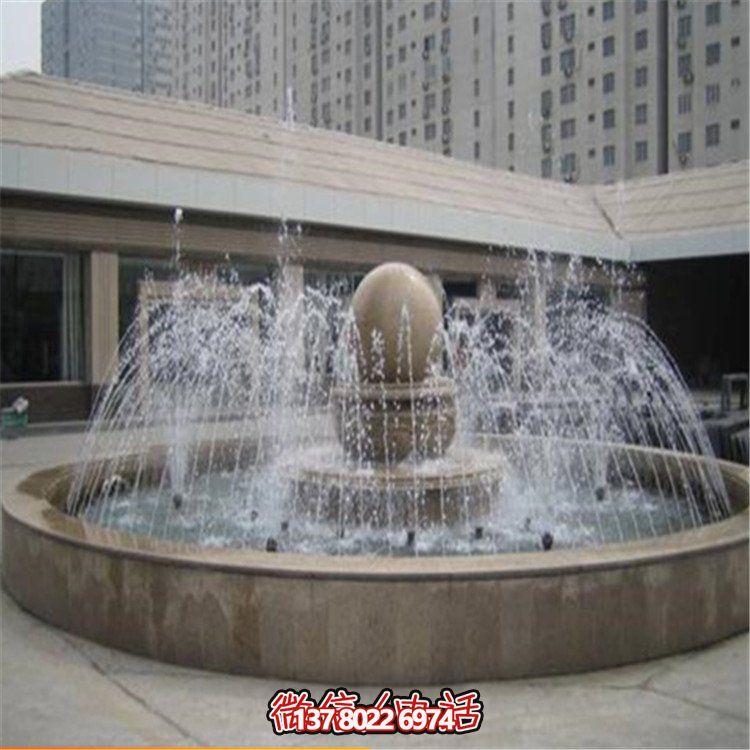 精美中式風(fēng)水球園林雕塑，提升小區(qū)公園噴泉擺放風(fēng)水氣質(zhì)
