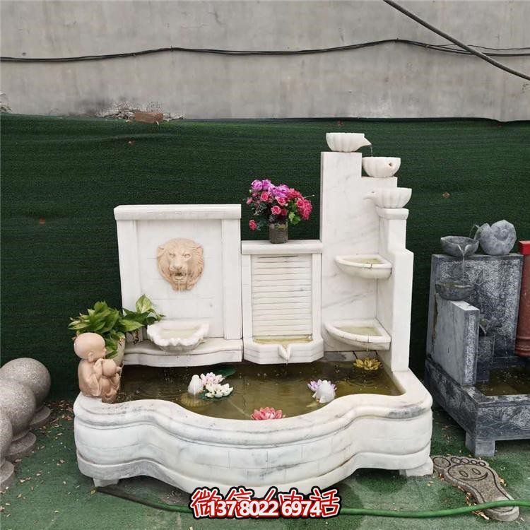 家居擺件，流水環(huán)繞庭院