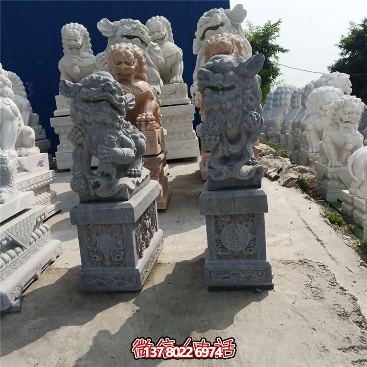 精美獅子大理石石雕，為庭院、公司、門口添彩