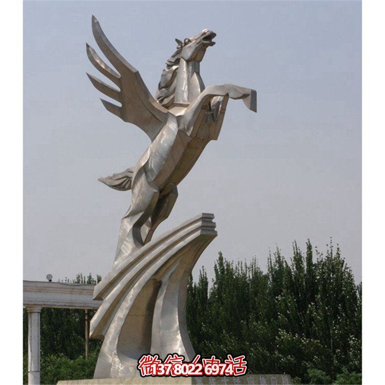 不銹鋼拉絲雕塑，點(diǎn)綴廣場(chǎng)、學(xué)校及園林景觀