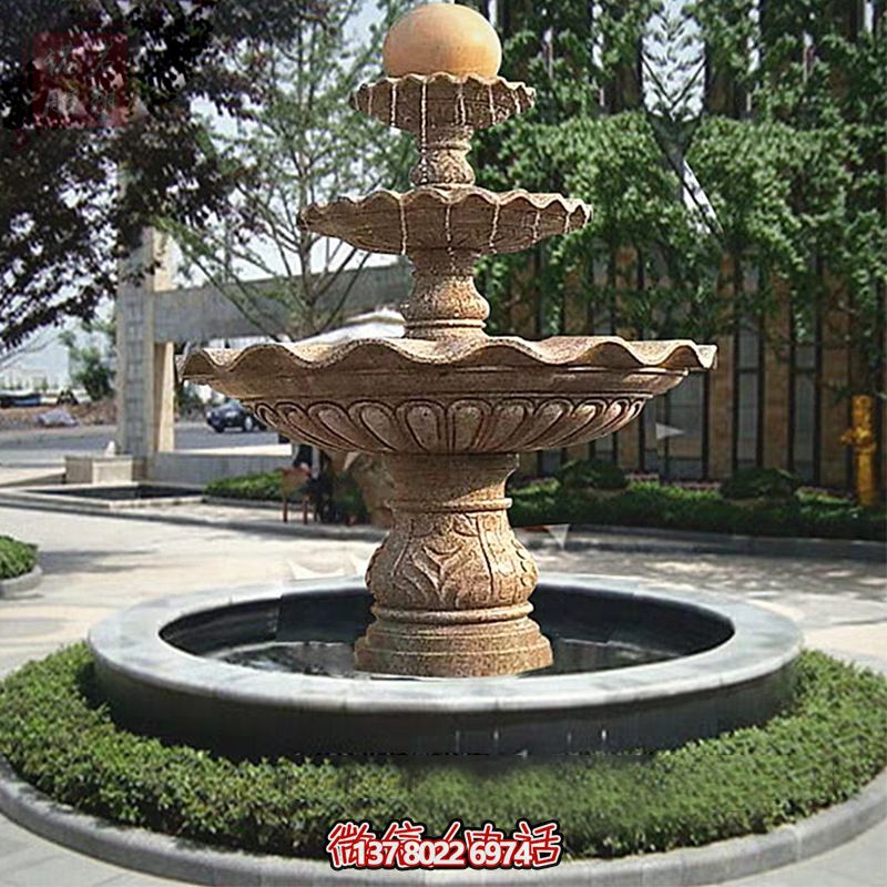 多層景觀噴泉石雕，為學(xué)院增添獨(dú)特的個(gè)性