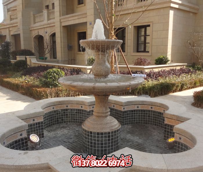 精致的大理石噴泉雕塑，給您的小區(qū)景觀添彩