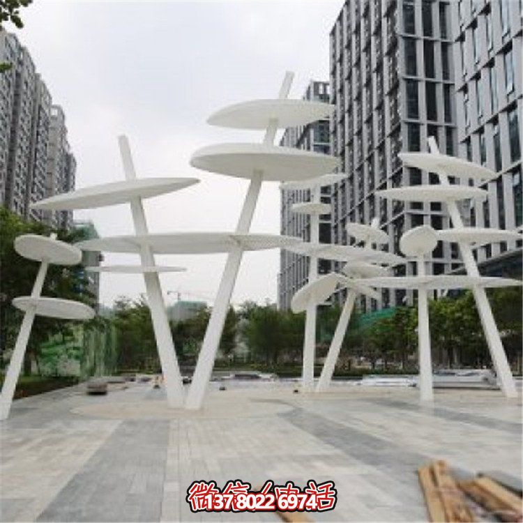 不銹鋼大型樹葉雕塑，為你的戶外景觀創(chuàng)造獨特的創(chuàng)意