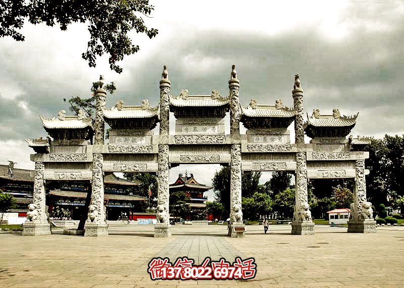 五門浮雕牌坊，美化大型景區(qū)廣場