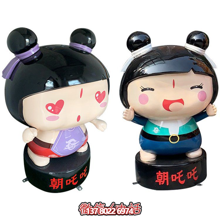 玻璃鋼公仔擺件，精美卡通裝飾品