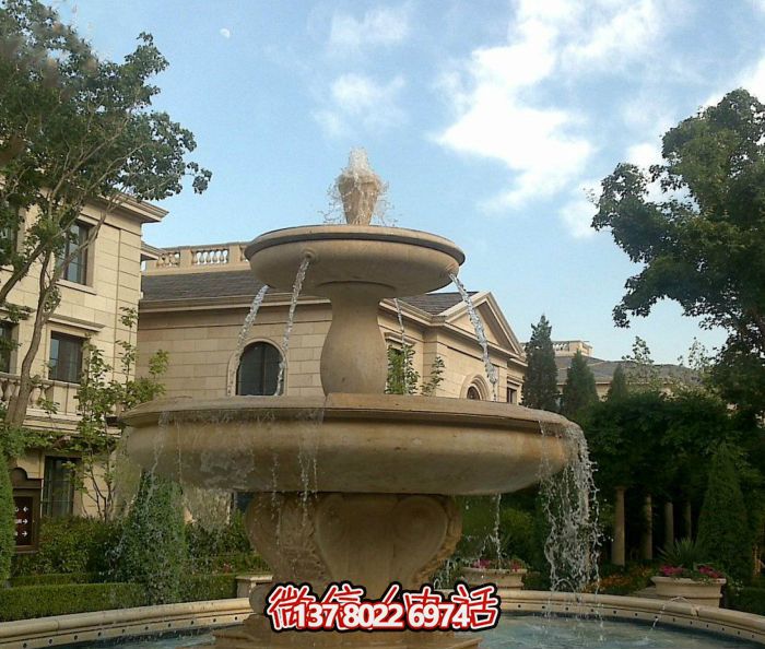 自然的質(zhì)感，夢幻的景觀——別墅大理石景觀雕塑噴泉