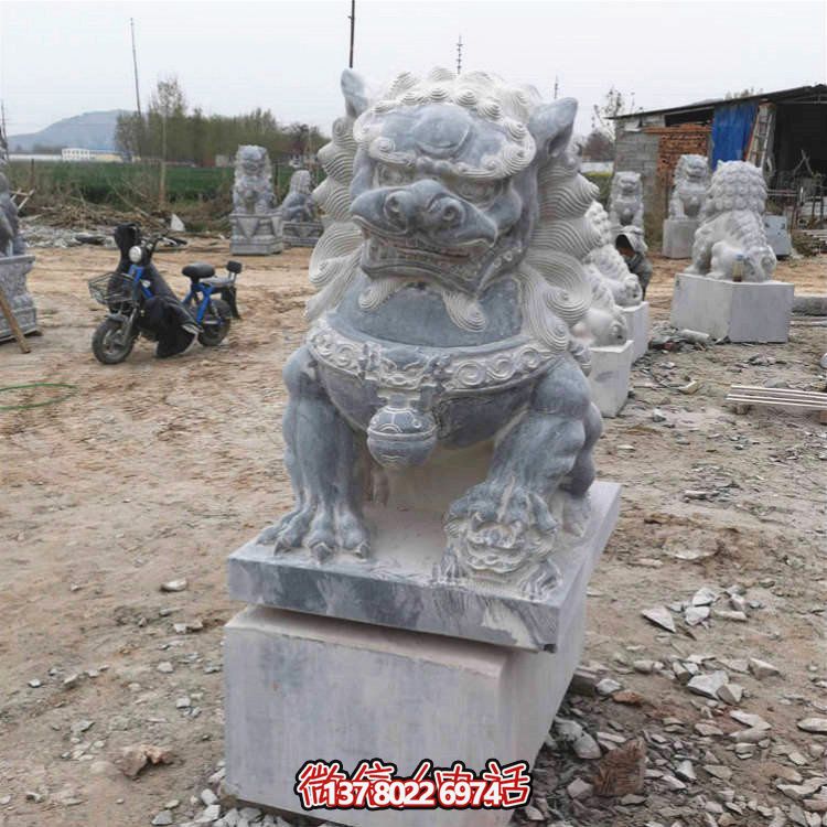 仿古大理石石雕獅子雕塑，為你的園林景觀增添經(jīng)典風(fēng)采