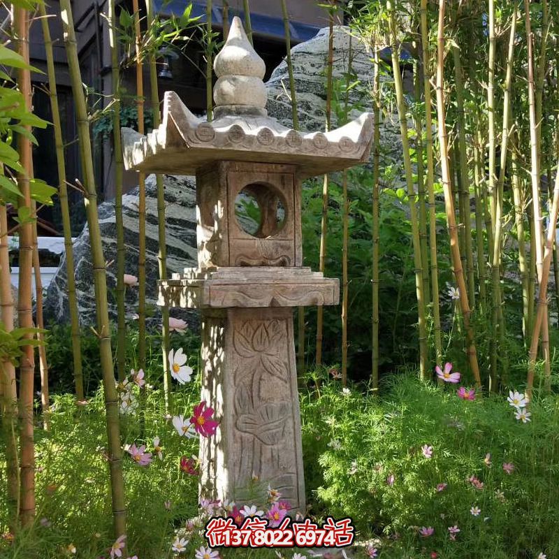 華麗的青石燈籠，點(diǎn)綴你的園林