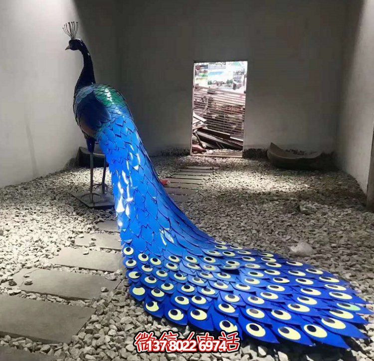 優(yōu)質不銹鋼孔雀雕塑，為城市廣場添彩