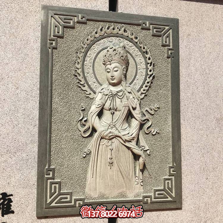 中式仿古石雕浮雕背景壁畫(huà)擺件