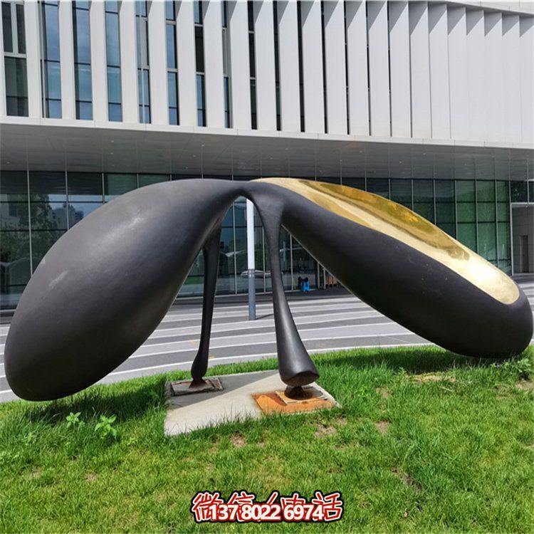 抽象不銹鋼景觀擺件，為你的廣場(chǎng)和公司添上創(chuàng)意色彩