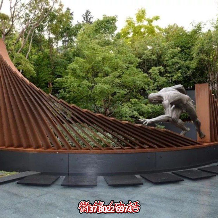 不銹鋼景觀雕塑，創(chuàng)意裝點(diǎn)公園戶外園林