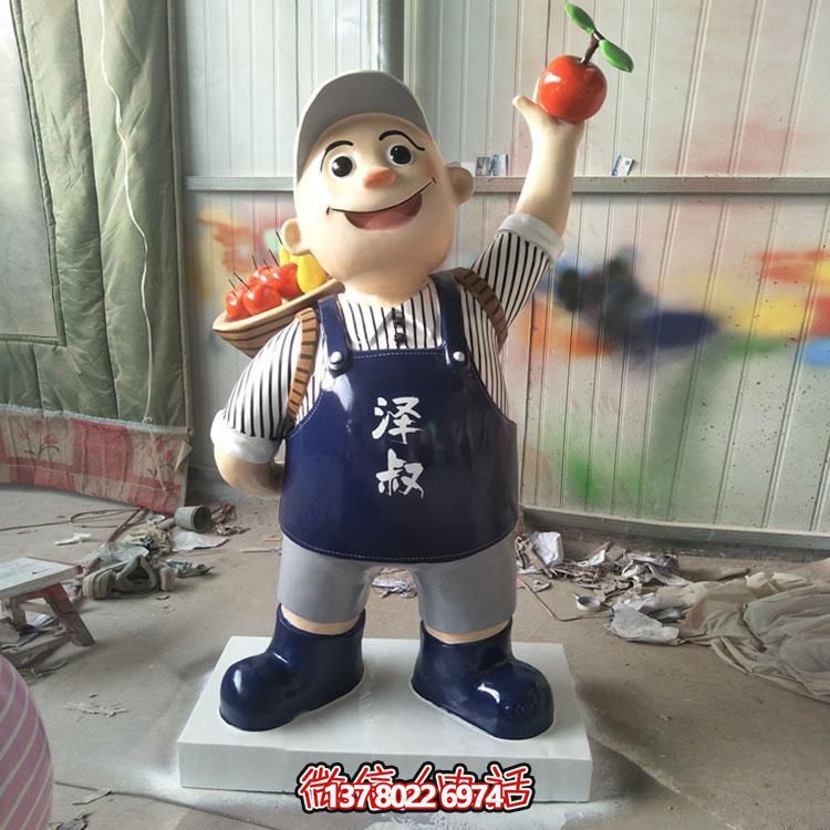 玻璃鋼彩繪擺件，點(diǎn)綴飯店酒店戶外廣場(chǎng)公園雕塑