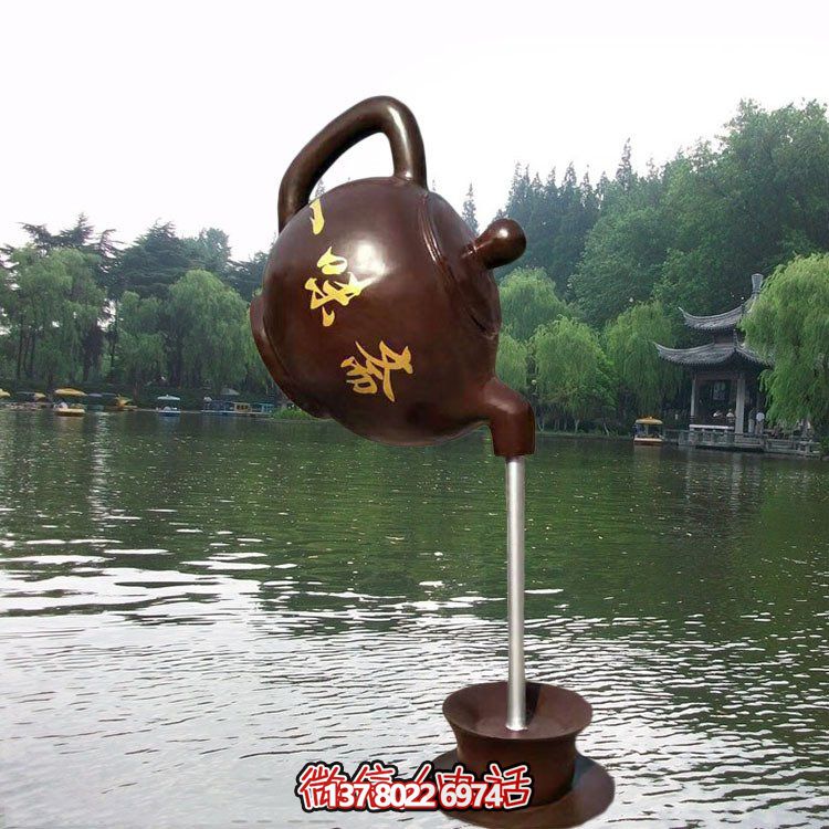 大型仿銅玻璃鋼懸空流水?dāng)[件，點(diǎn)綴園林景觀
