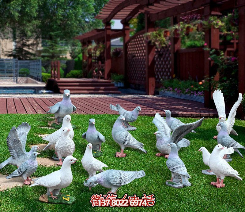 童趣仿真動(dòng)物樹脂雕塑，打造完美草坪戶外景觀