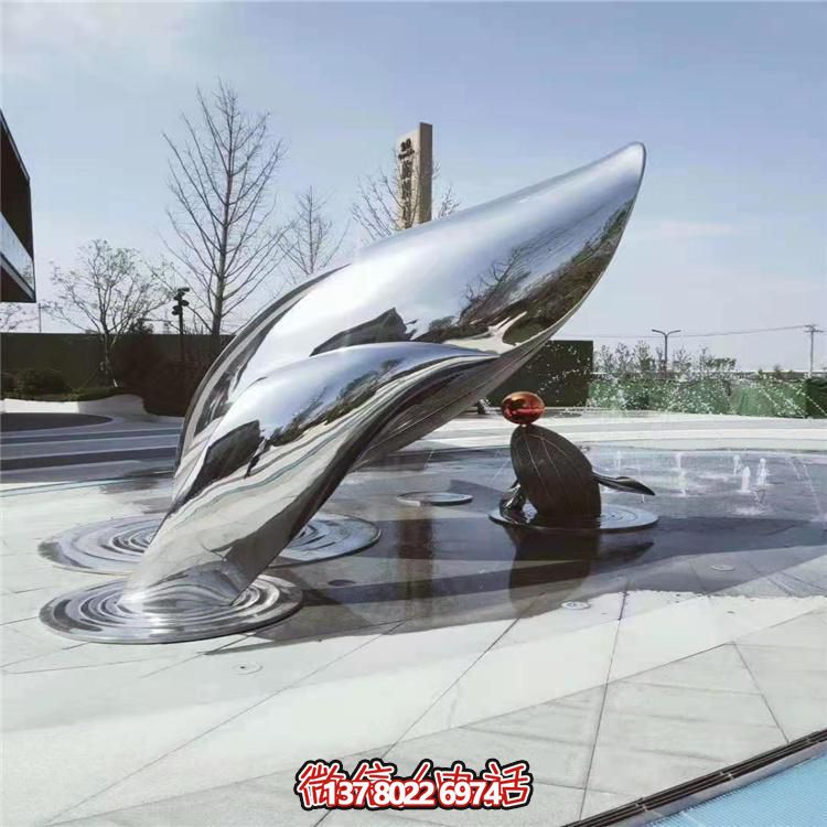 現(xiàn)代不銹鋼大型創(chuàng)意景觀雕塑，美化城市廣場(chǎng)