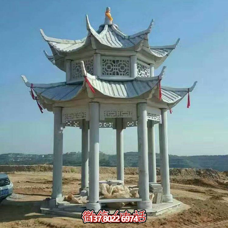 中式雙層涼亭，傳承傳統(tǒng)文化美學
