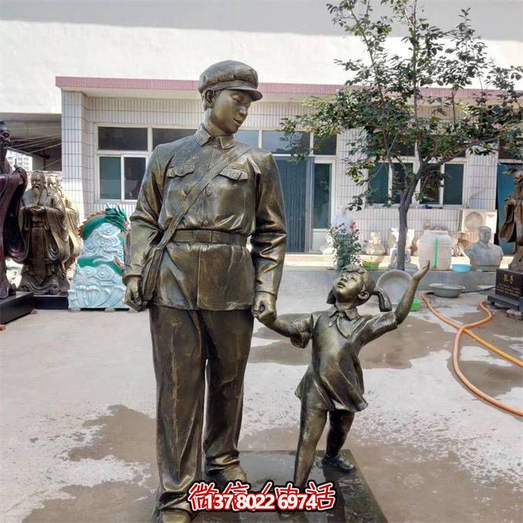 玻璃鋼雕塑，傳承名人精神，校園記憶經(jīng)典