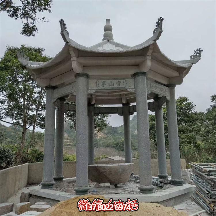 大理石雕刻中式?jīng)鐾ぃ阑皡^(qū)園林戶(hù)外環(huán)境