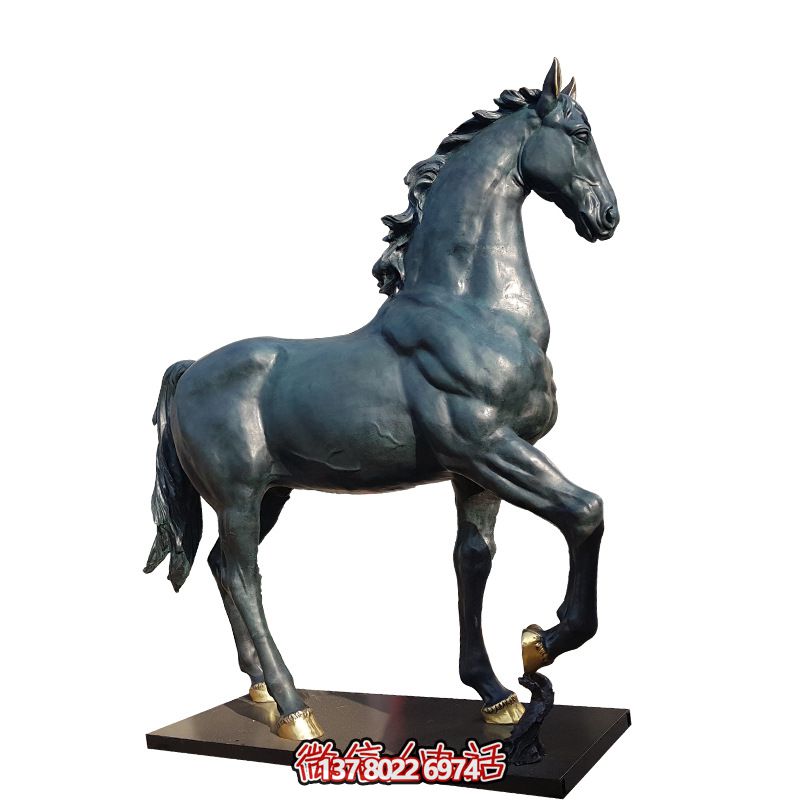玻璃鋼馬雕塑，大型仿真動物裝置，裝飾景區(qū)、廣場