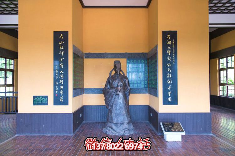 歐陽詢鑄銅雕像，讓歷史文化名人永恒鐫刻
