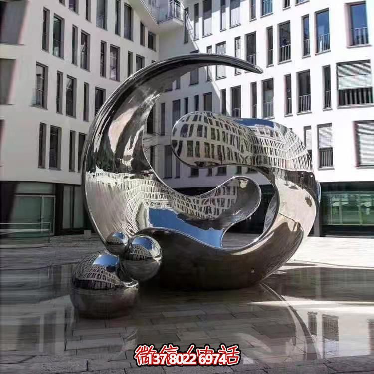 高品質(zhì)不銹鋼大型雕塑，精美戶外園林景觀