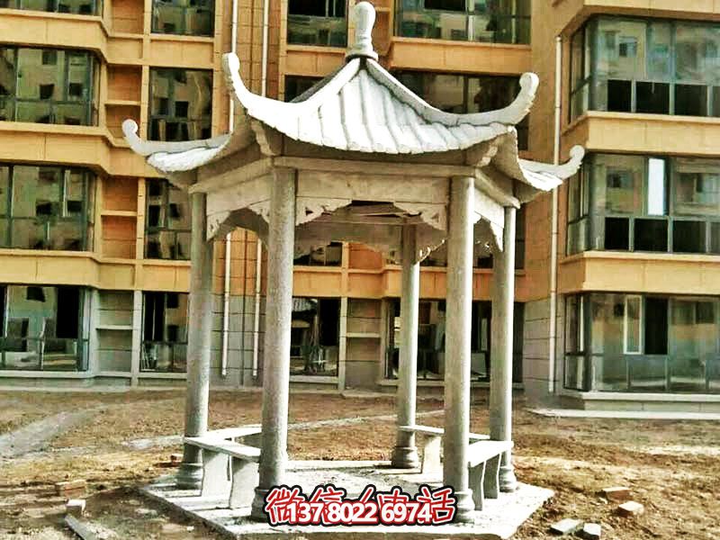 仿古建筑涼亭，為小區(qū)、公園、草坪提供休息雕塑美化