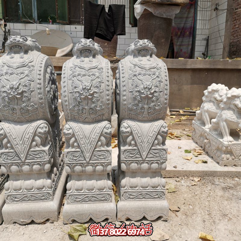 精美古典石雕擺件，美化庭院景觀