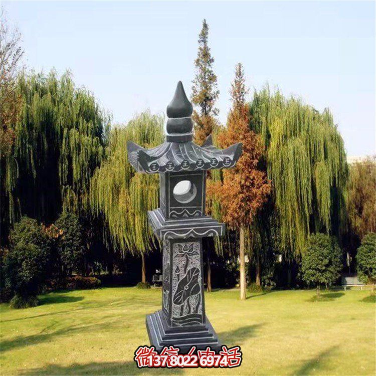 精美青石石雕石燈景觀擺件，裝點(diǎn)你的戶外庭院