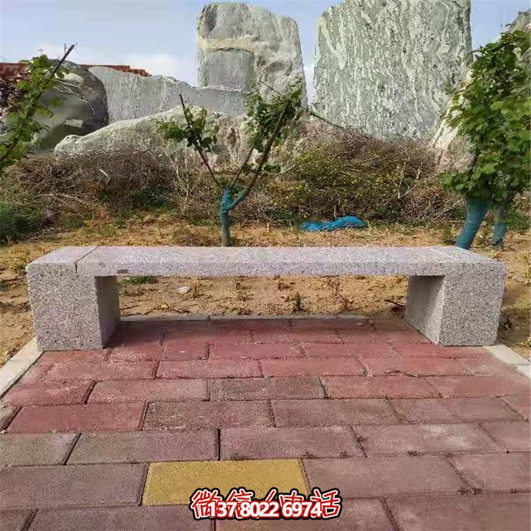 花崗巖長形石凳，裝飾您的小區(qū)公園
