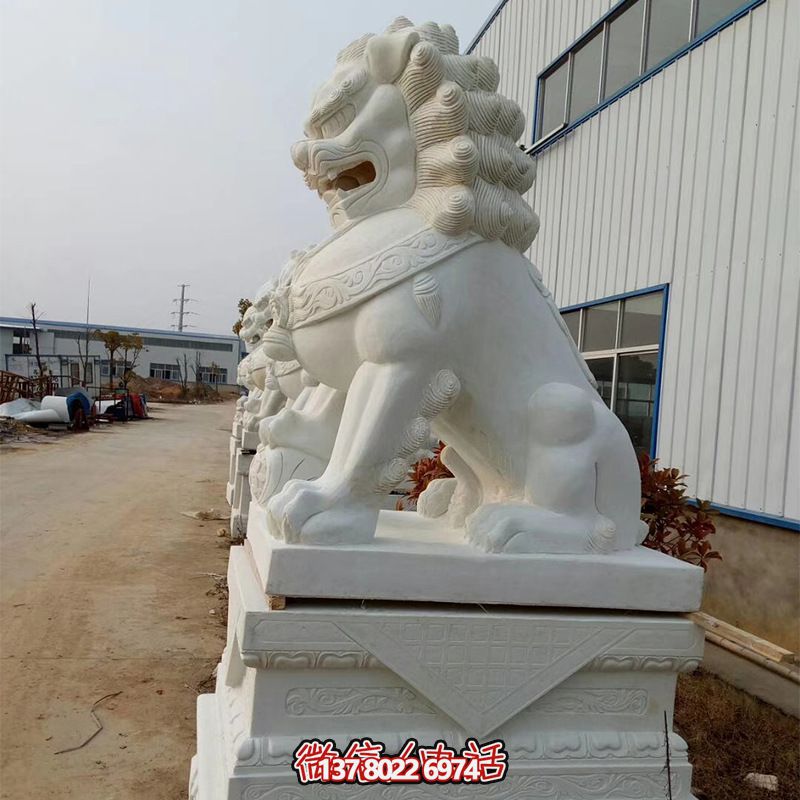 高品質(zhì)石雕麒麟雕塑，點綴企業(yè)公司大門口，增添鎮(zhèn)宅財運