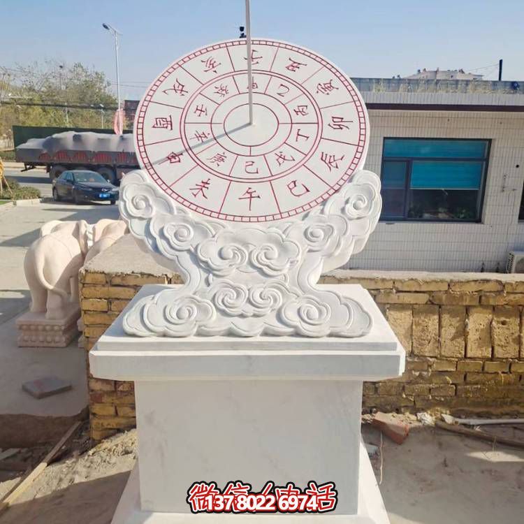 古典石雕計(jì)時(shí)器擺件，傳承校園文化