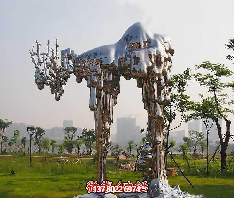 不銹鋼雕塑拱門——傳承抽象文化，融入人文精神