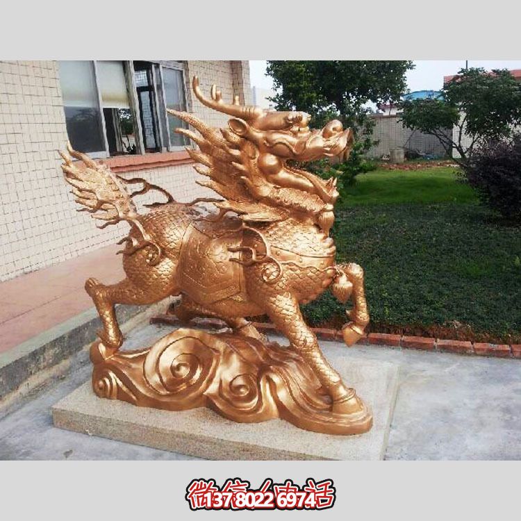 非凡精致的不銹鋼麒麟雕塑，裝點(diǎn)你的別墅庭院