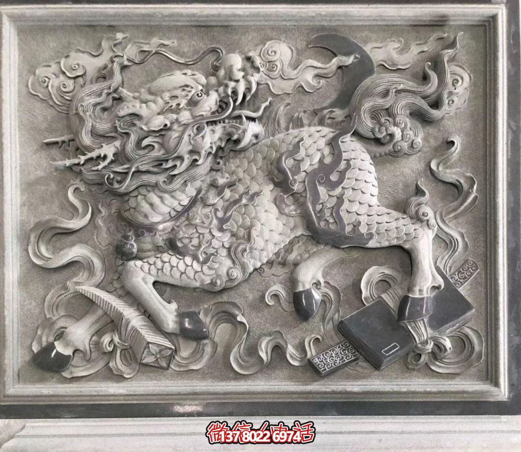 青石麒麟獻(xiàn)瑞：祥瑞滿庭，福佑千秋