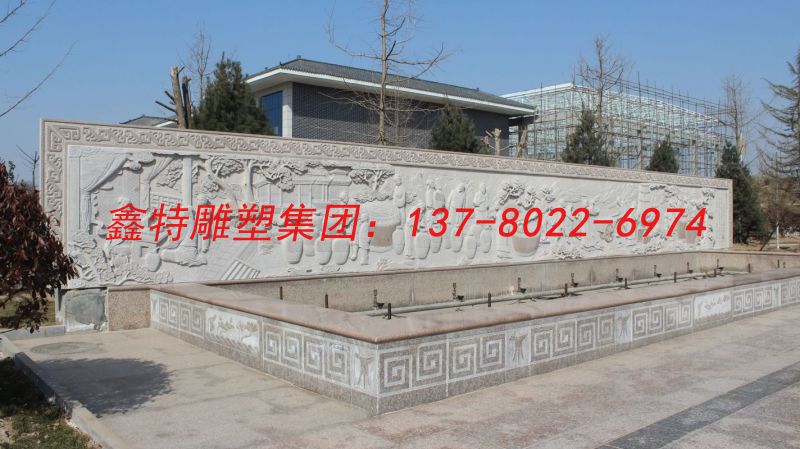 芝麻白花崗巖浮雕項(xiàng)目—河北邢臺(tái)叢臺(tái)酒廠(chǎng)花崗巖石材浮雕工程